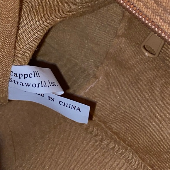 Vintage Capelli Of New York Tan Straw Purse - Picture 7 of 7